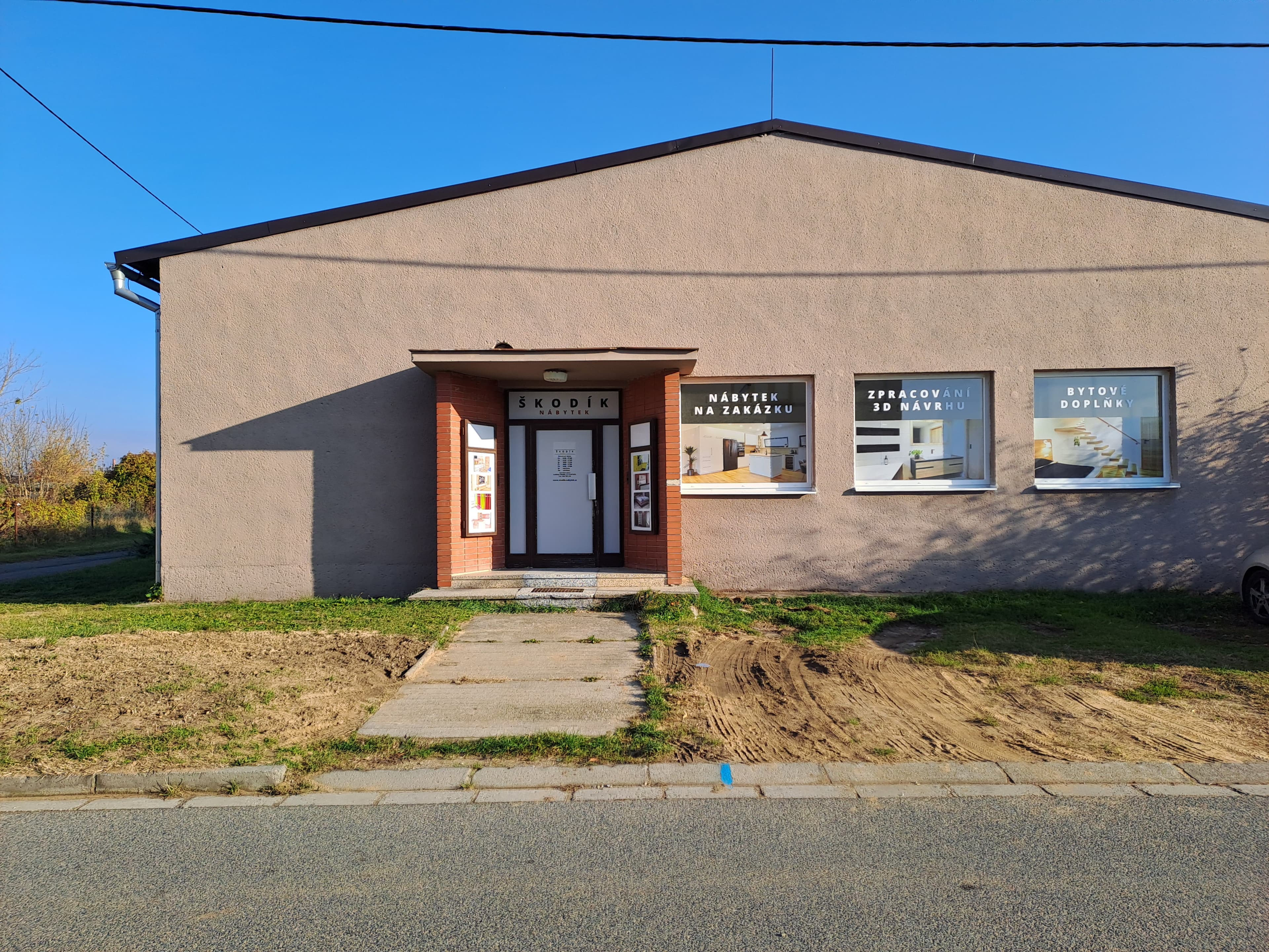 Škodík Nábytek – exteriér dílny